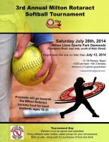 3rd Annual Milton Rotaract Softball Tournament