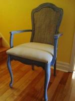 Shabby Chic Cane Back Arm Chair R1267