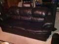 Black Leather couch and love seat