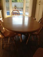 Solid Oak Kitchen/Dining Room Table