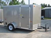 6 x 10 +18&quot; VNOSE ENCLOSED UTILITY TRAILER - RAMP - STK # 1512